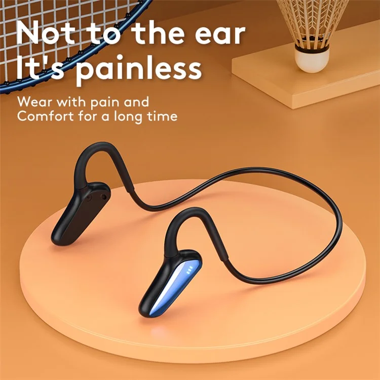 M-D8 Bone Conduction Headphones Open Ear Bluetooth-compatible 5.0 Wireless Stereo Earphones - Blue
