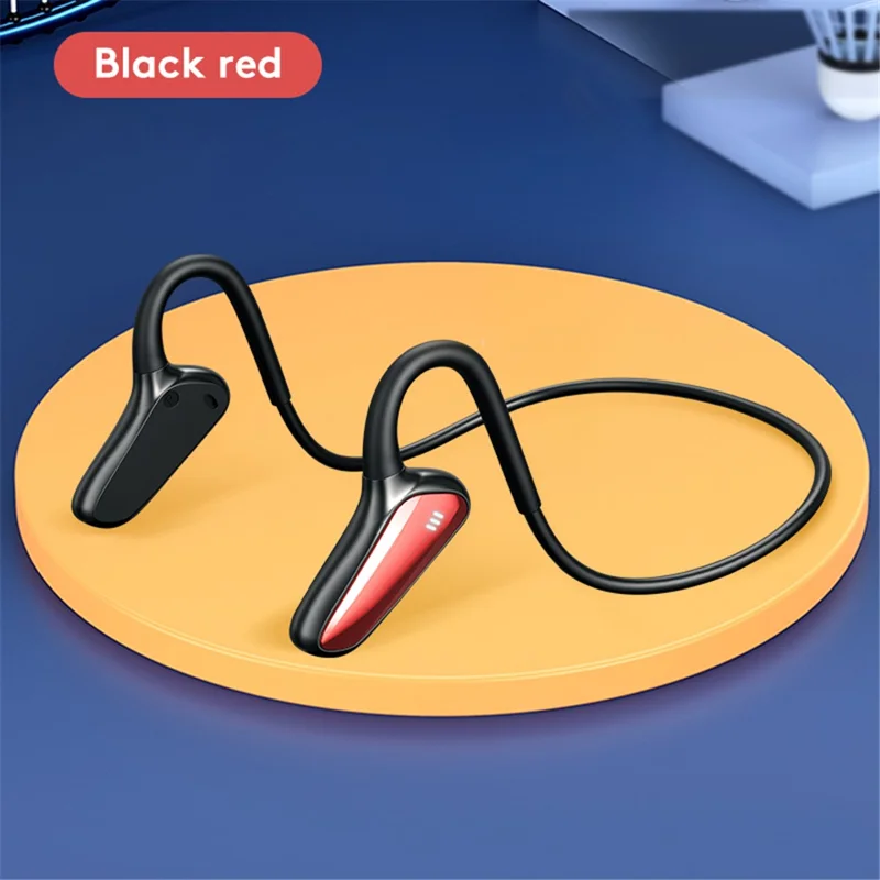 M-D8 Bone Conduction Headphones Open Ear Bluetooth-compatible 5.0 Wireless Stereo Earphones - Red