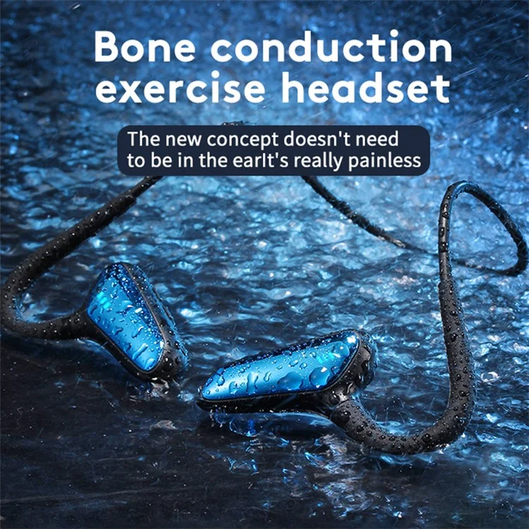 M-D8 Bone Conduction Headphones Open Ear Bluetooth-compatible 5.0 Wireless Stereo Earphones - Green