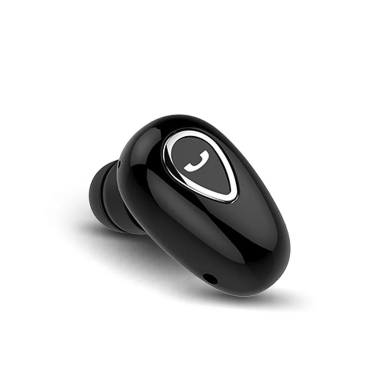 X01 Sports Invisible Mini Single Earbud Stereo Sound Wireless Bluetooth In-ear Earphone - Preto