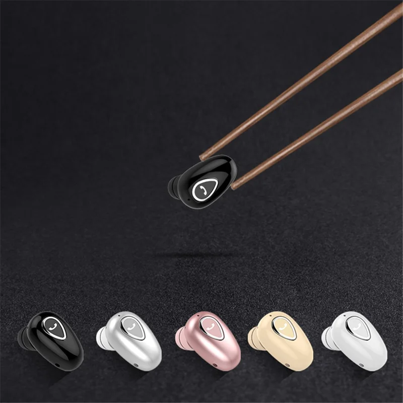 X01 Sports Invisible Mini Single Earbud Stereo Sound Wireless Bluetooth-compatible In-ear Earphone - White