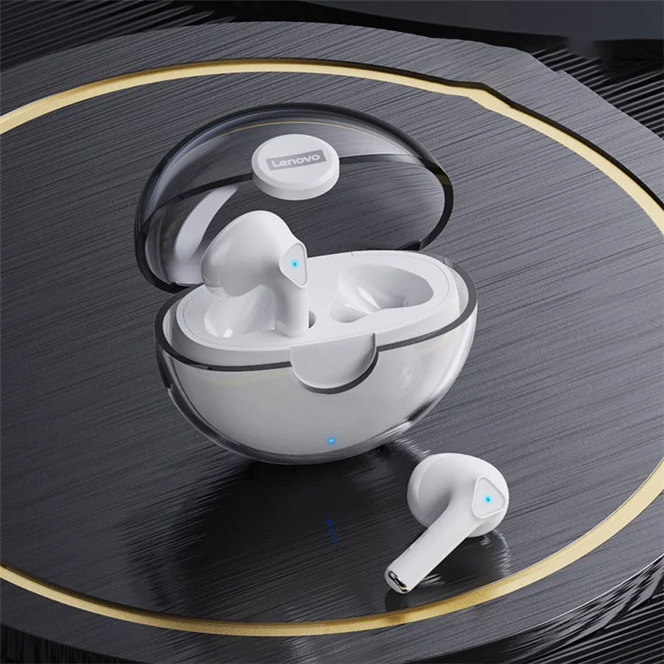 Lenovo LP80 TWS Auriculares Bluetooth Auriculares Con Auriculares Bluetooth Resistentes al Agua - Blanco