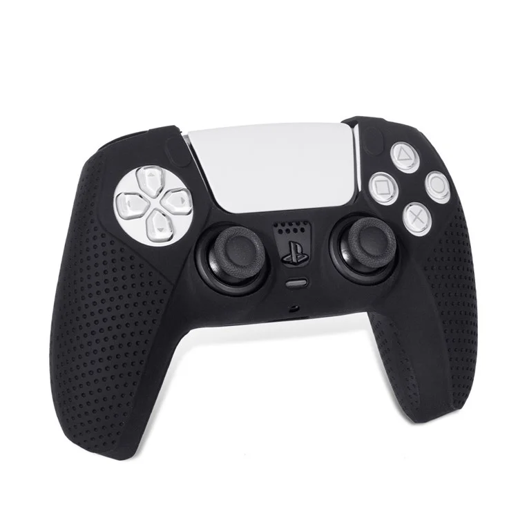 DOBE TP5-0541 Custodia in silicone antiscivolo Protezione resistente ai graffi per controller PS5 DualSense - Nero 