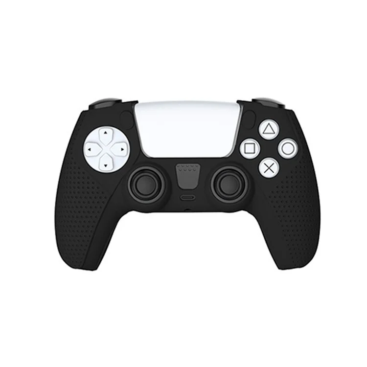 DOBE TP5-0541 Custodia in silicone antiscivolo Protezione resistente ai graffi per controller PS5 DualSense - Nero 