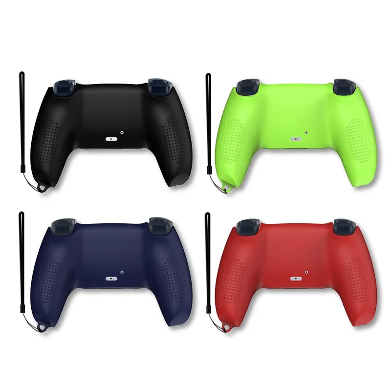 V1 Odporna na wstrząsy silikonowa obudowa ochronna, pokrywa przeciwpyle, do kontrolera Sony PS5 - Czarny