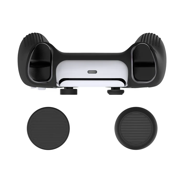 Set di 4 Pz Copri Levette Antiscivolo in Silicone per Accessori della Console di Gioco Sony PS5/Amazon Luna Controller - Nero