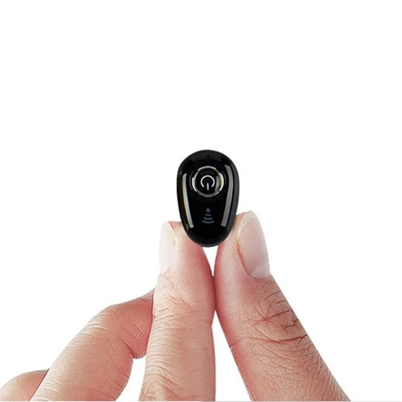 S650 Mini Invisible Single Ear Wireless Headphone Noise Canceling Bluetooth-compatible Stereo Earphone with Mic - Nude