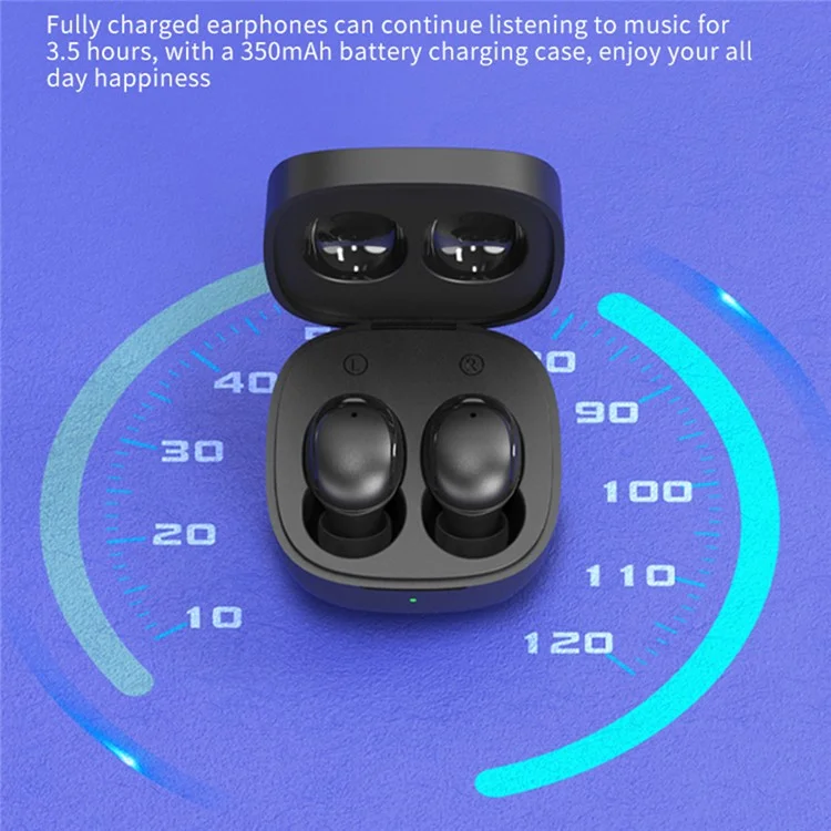 XY-30TWS Wireless Bluetooth 5.0 Fone de Ouvido na Orelha Esportiva Música Estéreo Chamando Fones de Ouvido Com Microfone - Vermelho