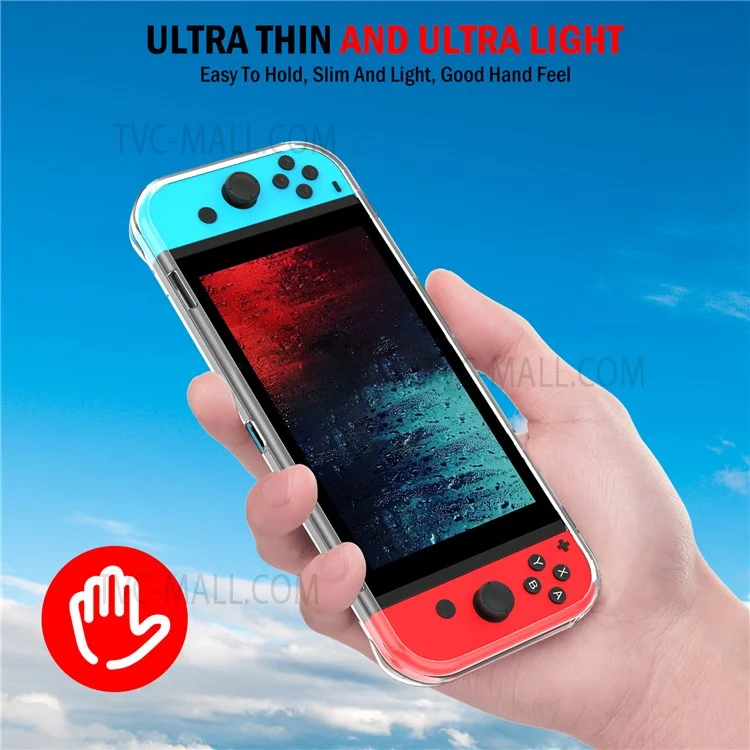 Transparent Soft TPU Protective Cover Game Console Controller Case for Nintendo Switch Oled