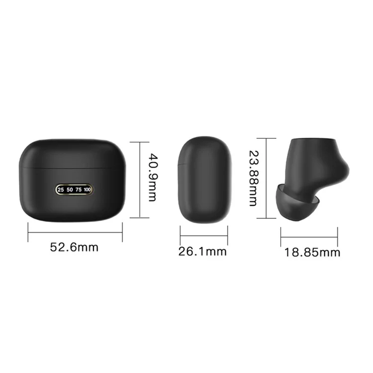 M8 TWS Bluetooth 5.0 Gaming Intra-auriculaire IPX5 Imperproof Sports Headset Avec Boîtier de Chargement - Blanche