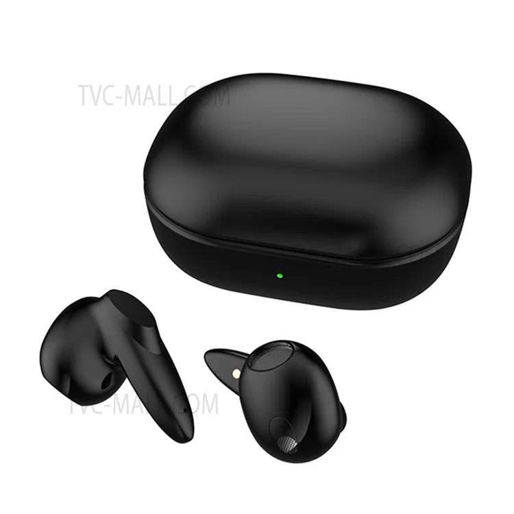 P18 TWS Mini Wireless Bluetooth-compatible Earphone Noise Cancelling Stereo Music Calling Sports In-ear Headset - Black