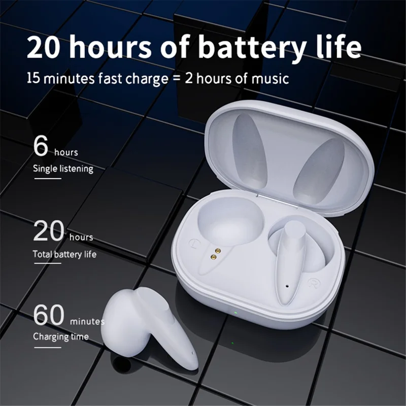 P18 TWS ميني سماعات بلوتوث لاسلكية، سماعات رأس داخل الأذن بخاصية إلغاء الضوضاء، موسيقى ستيريو، مكالمات، رياضة - وردي