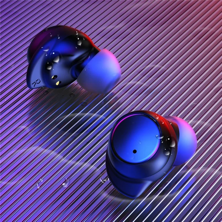 TWS-24 Wireless Bluetooth-Ohrhörer Touch Control In-Ear-Kopfhörer Mit LED-Batterieanzeige - Schwarz