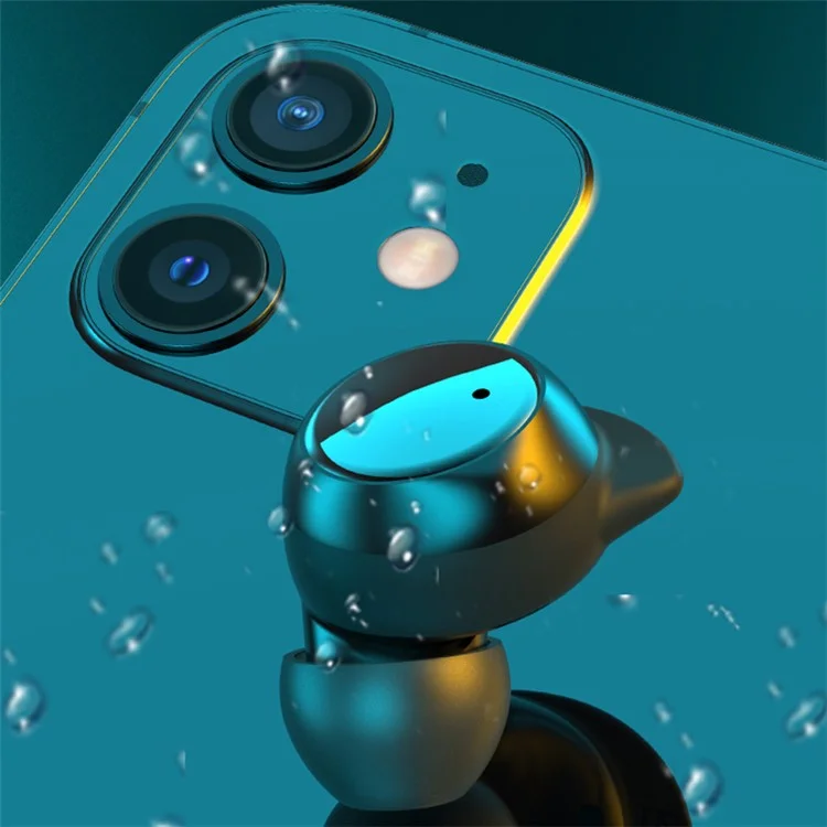 TWS-22 Wireless TWS Earphones HiFi IPX5 Waterproof Mini Earbuds Sport Headphones Bluetooth-compatible Running Headset for Samsung Xiaomi iPhone - Orange