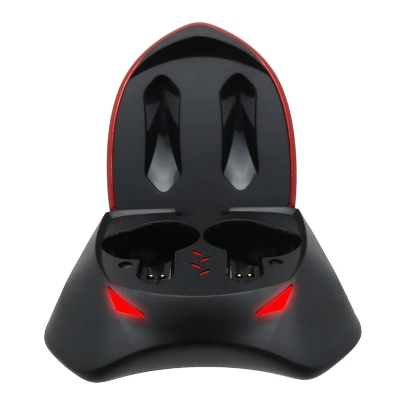 Y18 Earphone TWS Wireless Bluetooth-compatible 5.0 Noise Reduction Low-Latency High-tech Headset Gaming Headphone - Red