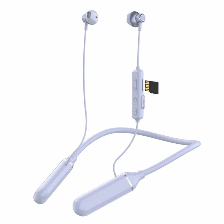 K1688 Casque À Colle Bluetooth Sans Fil Avec Microphone IPX5 Étanche Smart Bruit Smart Casque De Sport - Mauve