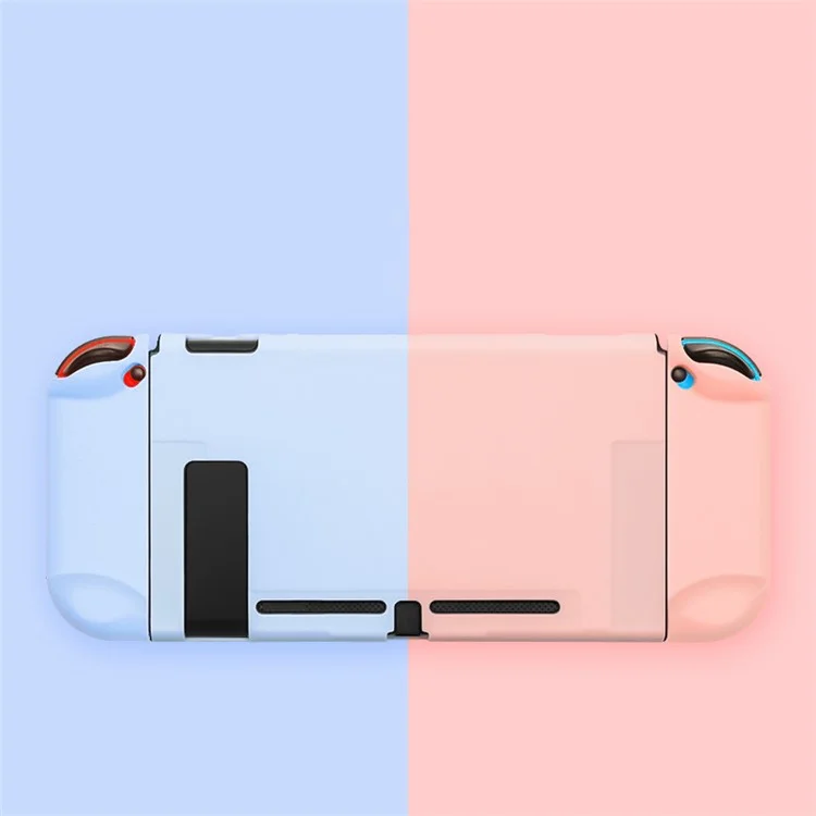 Устойчивый к царапинам набор чехлов для стыковки для Nintendo Switch Console Soft Silicone Joystick Protective Cover - Pink