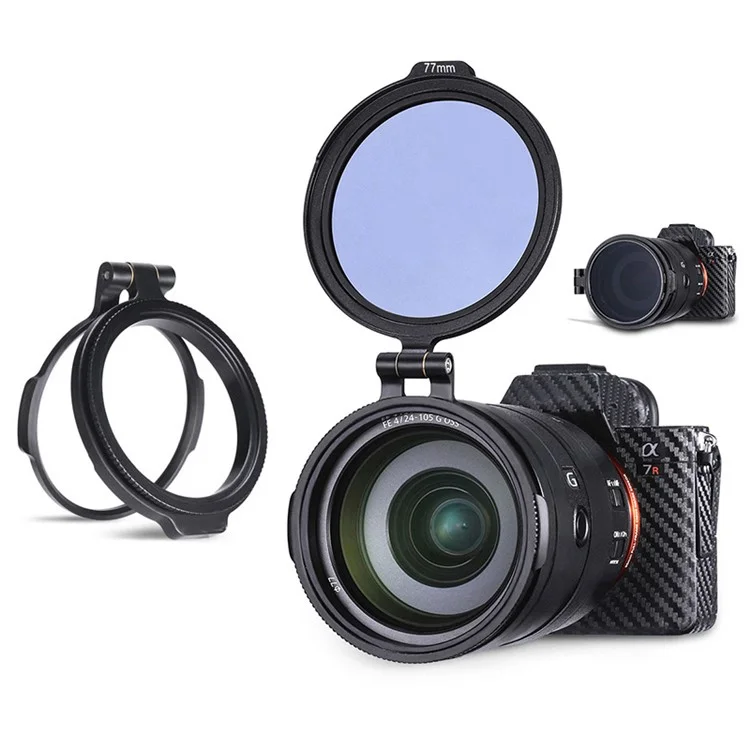 Uuirig 58mm ND Filterring Schnellfreisetzungs -objektivadapter Flip Bracket DSLR -kamerazubehör