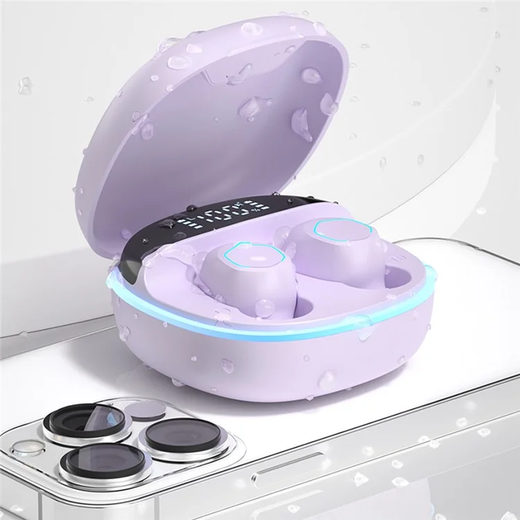 M13 Bluetooth Wireless Ohrhörer Wireless Ohrhörer LED-Anzeigebildschirm Wasserdichte Ohrhörer Headsets Mit Ladekorb Für Spiele Laufen Radfahren Gehen - Rosa