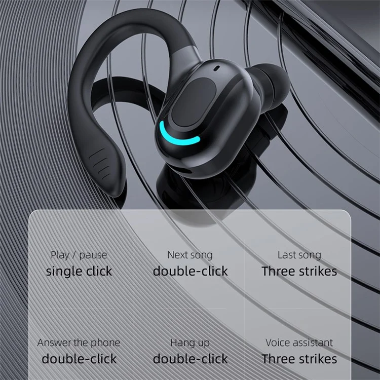 F8 Earphones TWS In-ear Bluetooth-compatible Earbuds Headphones with Mic and IPX4 Water Resistance - White