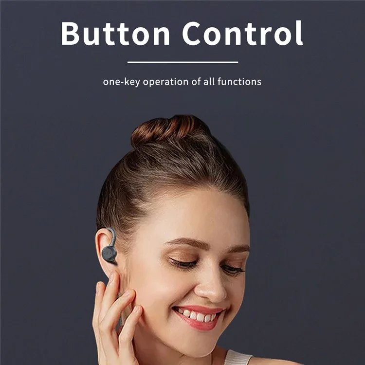 CYBORIS CYB-BE1034 IPX7 Auricular deportivo impermeable TWS Auricular Bluetooth Gancho de oreja
