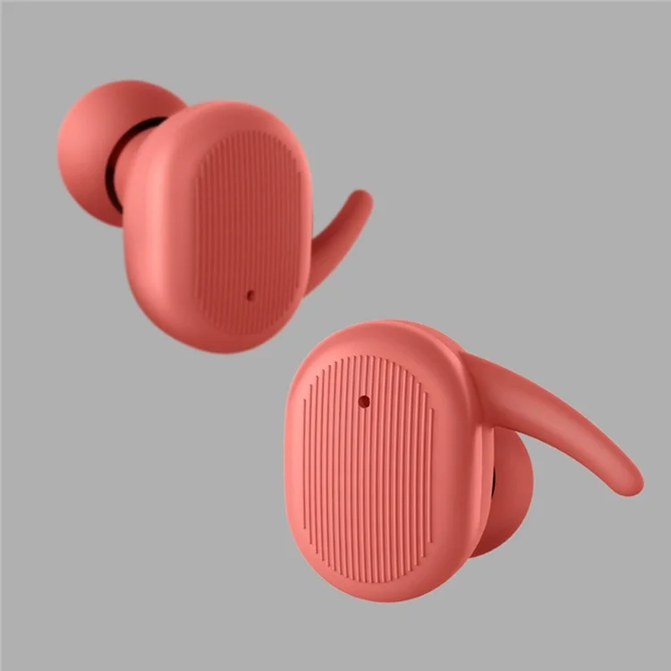 FINGERTIME Macaron TWS Wireless Bluetooth-compatible 5.0 Earphone In-ear Touch Stereo Music Calling Headset - Red