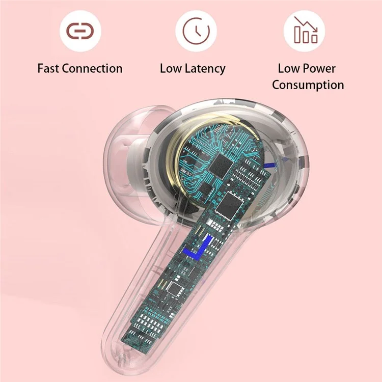 L13 TWS Wireless Bluetooth E-sports Earphone In-ear Stereo Music Game Touch Headset - Schwarz