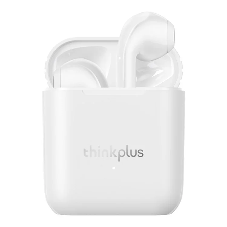 Lenovo Thinkplus LP2 TWS Auriculares Auriculares Inalámbricos Bluetooth 5.0 Bass Estéreo Dual Touch Auriculares Actualizado Con Mic de Reducción de Ruido ENC IPX5 Aurictos Impermeables de Vida - Blanco