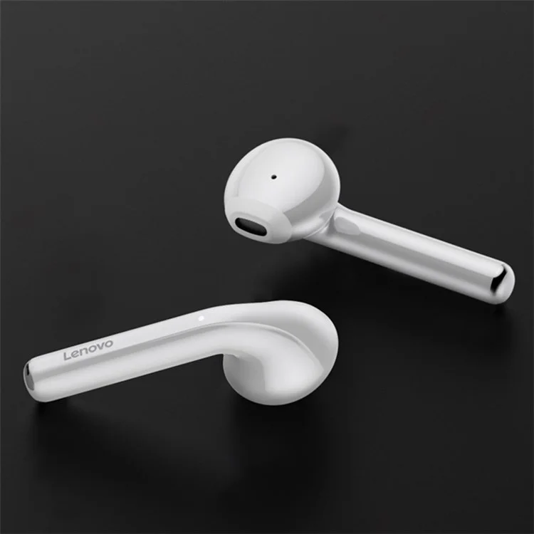 LENOVO Thinkplus LP2 TWS Headset Wireless Earphone Bluetooth 5.0 Dual Stereo Bass Touch Updated Headphones with ENC Noise Reduction Mic IPX5 Life Waterproof Earbuds - White