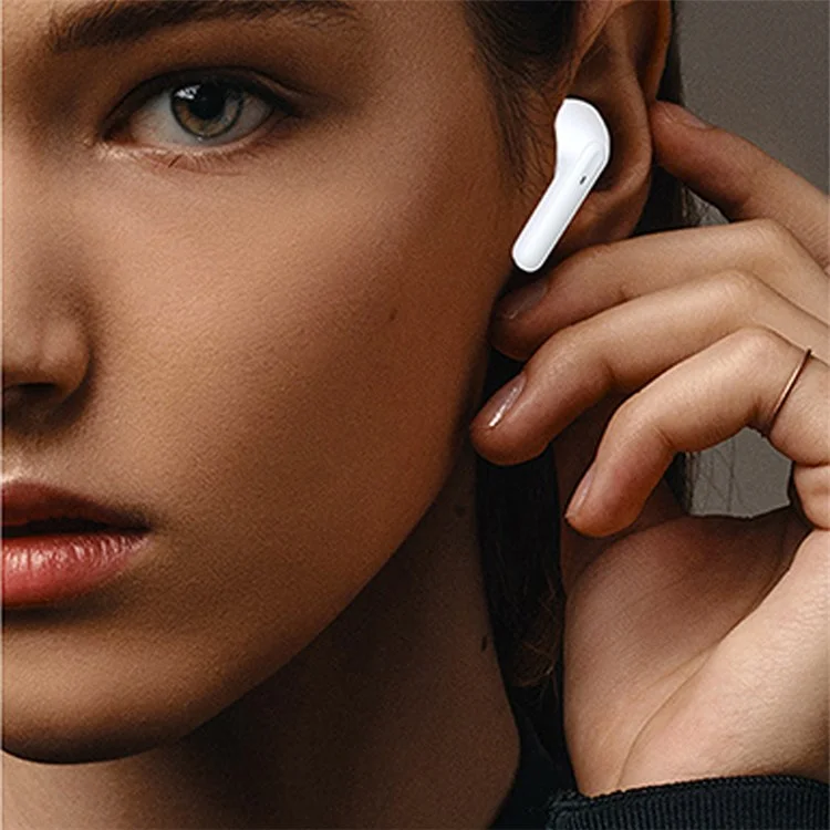 JS121 Display Digital TWS Ear Earphones Touch Control Bluetooth Fones de Ouvido - Preto