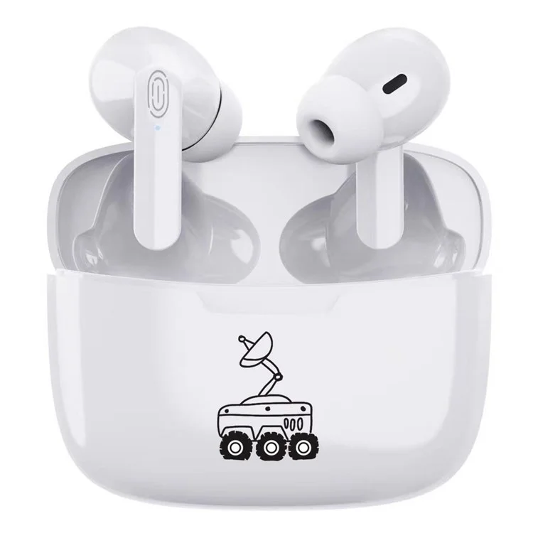 JUNSUNMAY Y113 TWS Earbuds Bluetooth-compatible 5.1 Noise Cancelling Headset In-Ear Stereo Mini Wireless Headphones Water Resistant Earphones - White