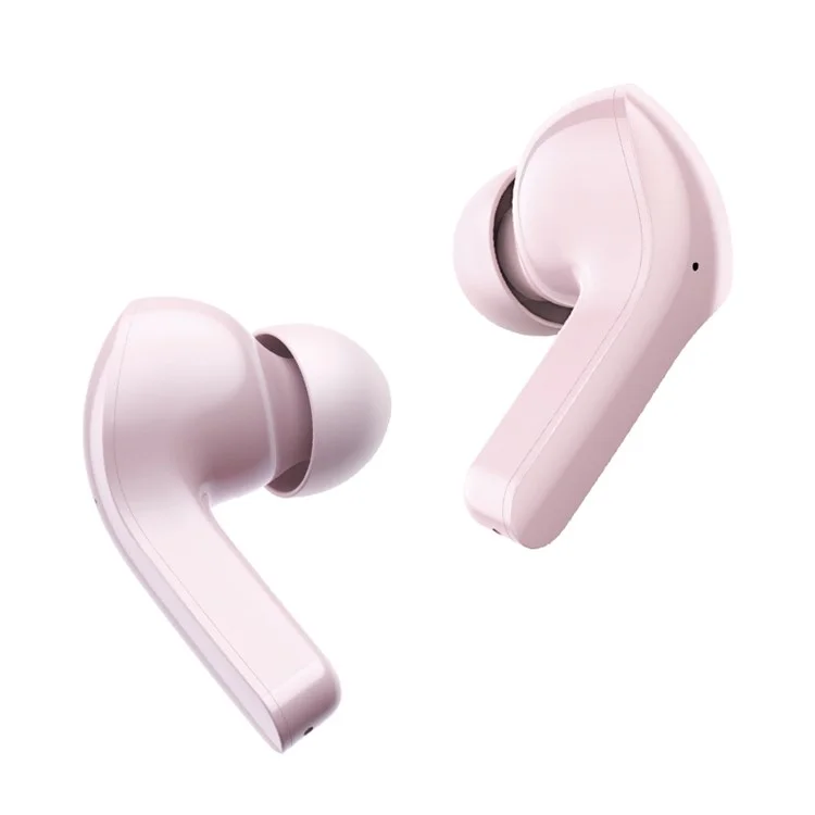 ACEFAST T6 TWS Auriculares Inalámbricos Bluetooth 5.2 Auriculares In-ear Estéreo Música Llamada Auriculares con Estuche de Carga Translúcido - Rosa