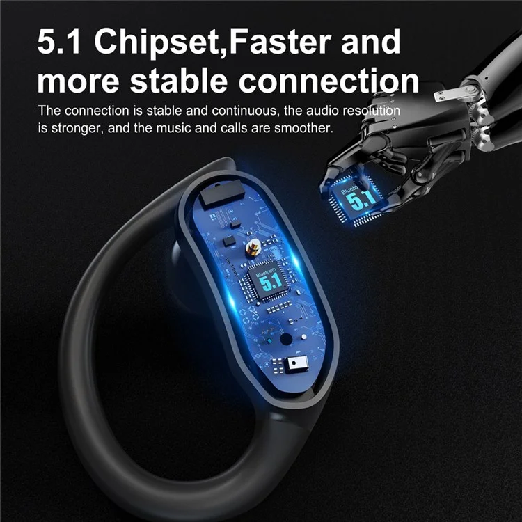 I27 Ohr Hook Design Kopfhörer Bluetooth 5.1 Wireless Headset TWS Ohrhörer Stereo Sound Sportbud Mit Ladekoffer