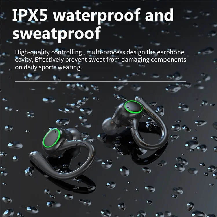 I25 TWS Wireless Bluetooth-compatible 5.1 Earphone Sweatproof Waterproof Stereo HiFi Sound Music Headset with LED Charging Case