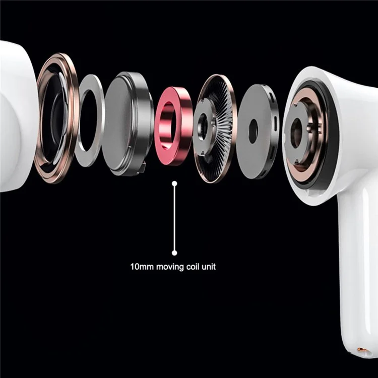 LENOVO Thinkplus LP1S TWS Kabellose Bluetooth 5.0 Kopfhörer ANC HiFi-Musik-Headset mit Mikrofon - Weiß