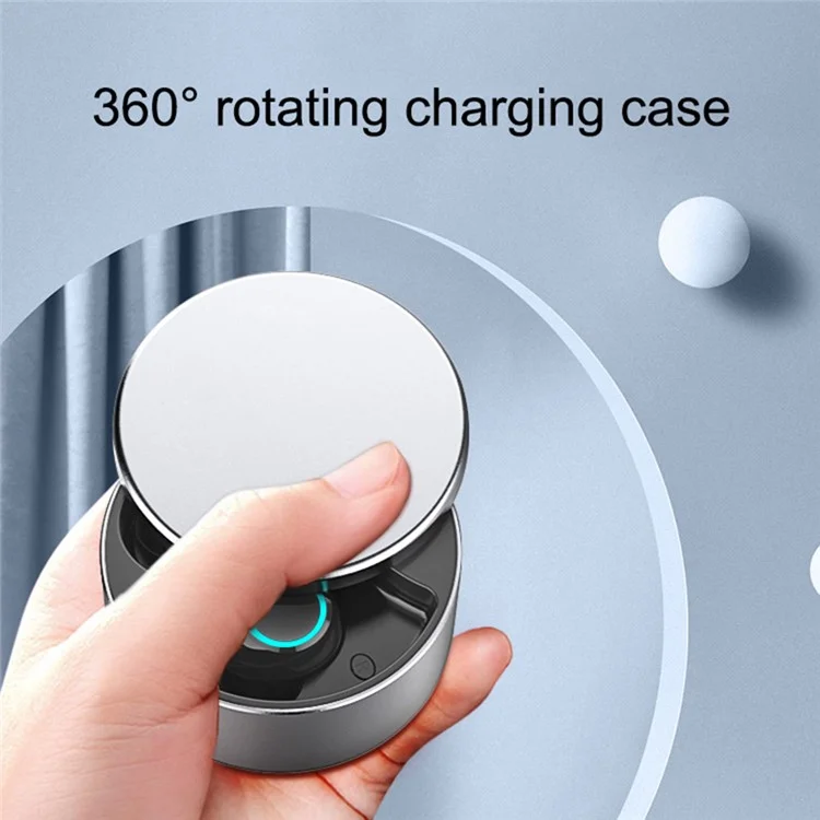 BS03 TWS Earphones Touch Control Design Bluetooth-compatible 5.0 Wireless Sports Headsets with Charging Case - Black