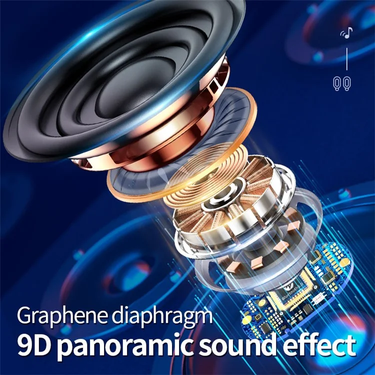 C1 Bluetooth Wireless In-ear Aurices TWS Auriculares Auriculares Auriculares Sound Sound Sports Rid-chanceling Con Estuche de Carga - Blanco