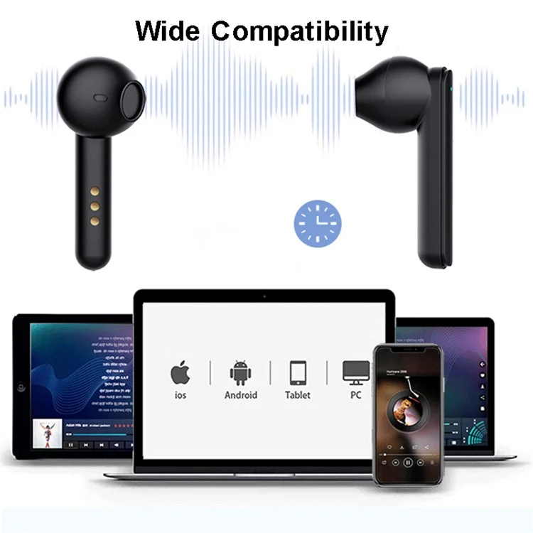 Наушники Gorsun V2S Bluetooth 5.0 TWS со Светодиодным Цифровым Дисплеем Уменьшают Сенсорный Контроль Наушников