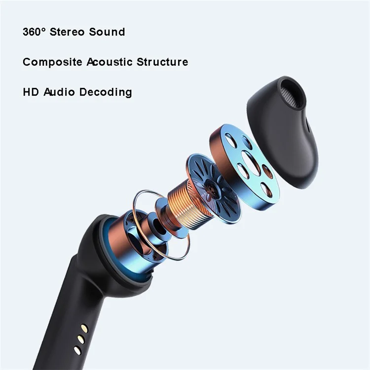 Наушники Gorsun V2S Bluetooth 5.0 TWS со Светодиодным Цифровым Дисплеем Уменьшают Сенсорный Контроль Наушников