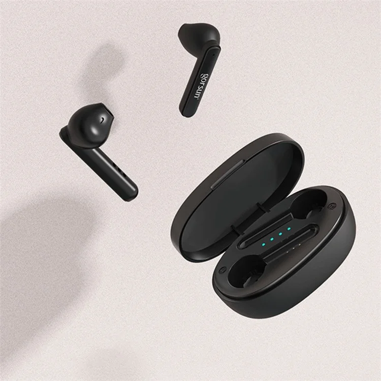 GORSUN V-2 Bluetooth-compatible 5.0 TWS Headphones Wireless 3D HiFi Stereo Earphones Touch Control Earbuds with Mic