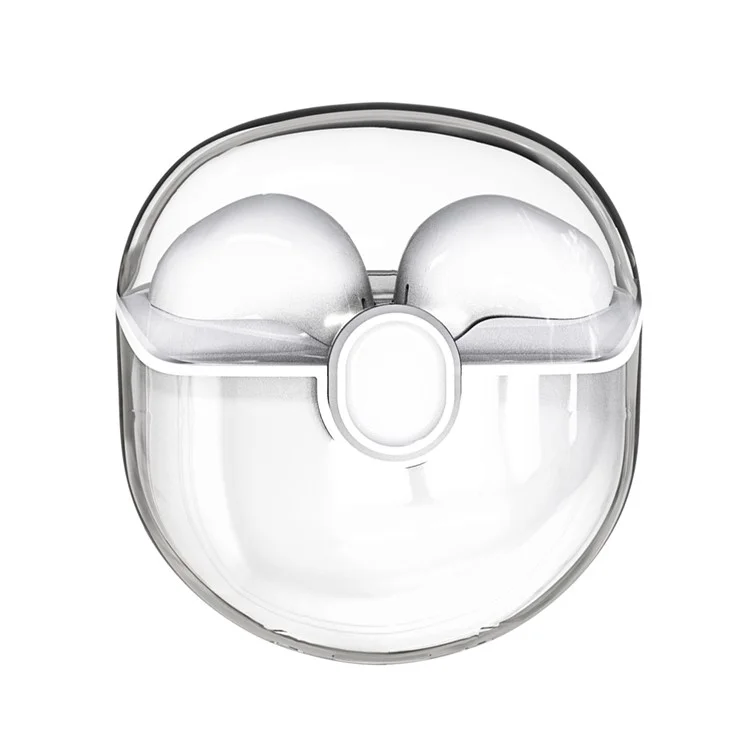 M6 Mini Fones de Ouvido Bluetooth Transparentes HiFi Sound Headphones Touch Control TWS Earphones - Branco