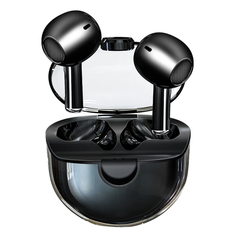 M6 Mini Cuffie Bluetooth Trasparenti HiFi con Controllo Touch Auricolari TWS - Nero