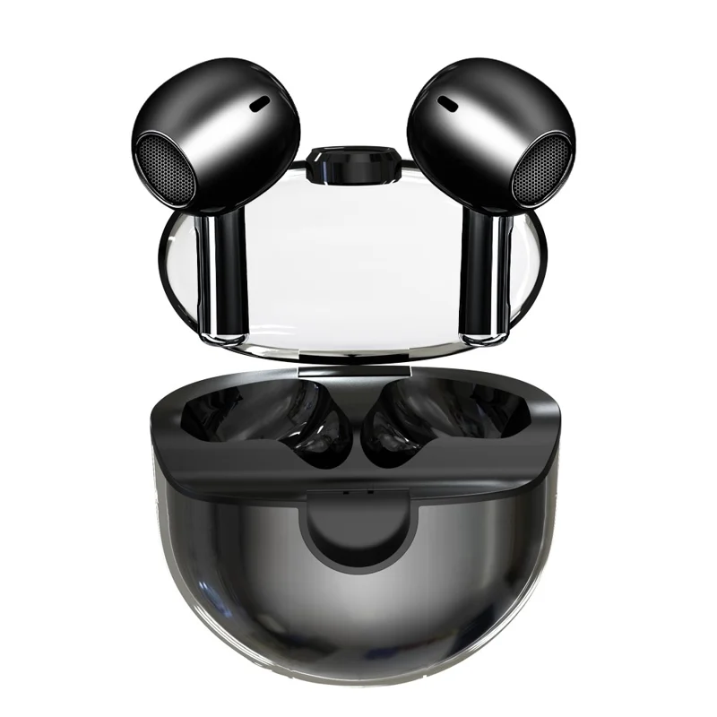 M6 Mini Cuffie Bluetooth Trasparenti HiFi con Controllo Touch Auricolari TWS - Nero