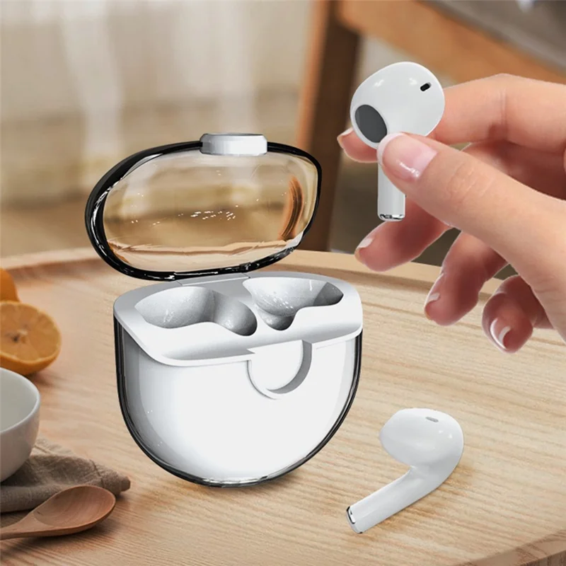 M6 Mini Cuffie Bluetooth Trasparenti HiFi con Controllo Touch Auricolari TWS - Nero