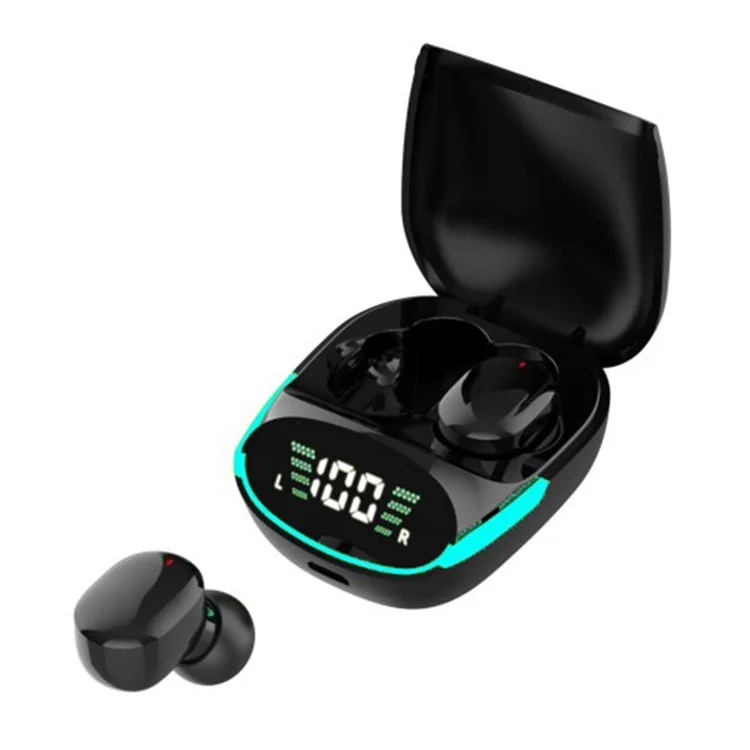 TG06 TWS Bluetooth-compatible 5.1 Wireless Earphone LED Lighting Headphone In-ear Headset with Digital Display Screen Charging Case