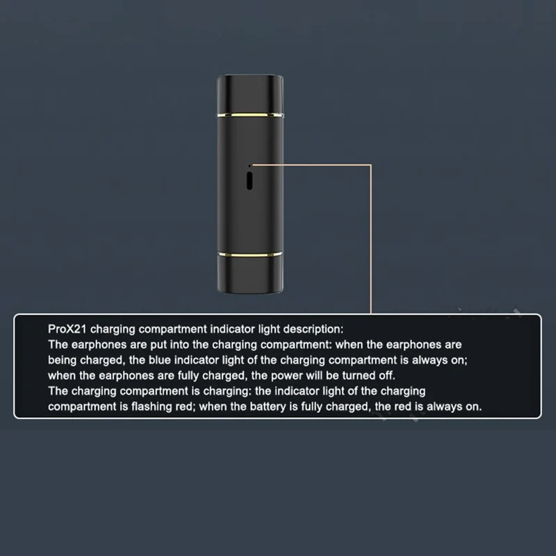 TWS Earphone Bluetooth-compatible 5.1 Wireless Sports Headphone with Lipstick-shaped Charging Case - Red