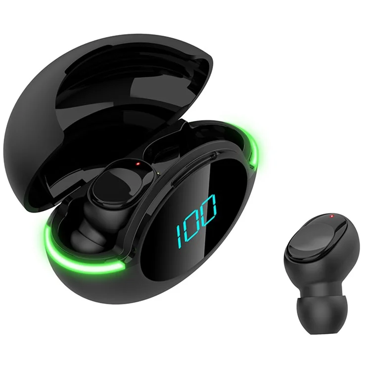 Y80 Bluetooth Aurbource Sports TWS Aurbuds Wireless In-earphone Con LED Digital Display Atmosphere Light