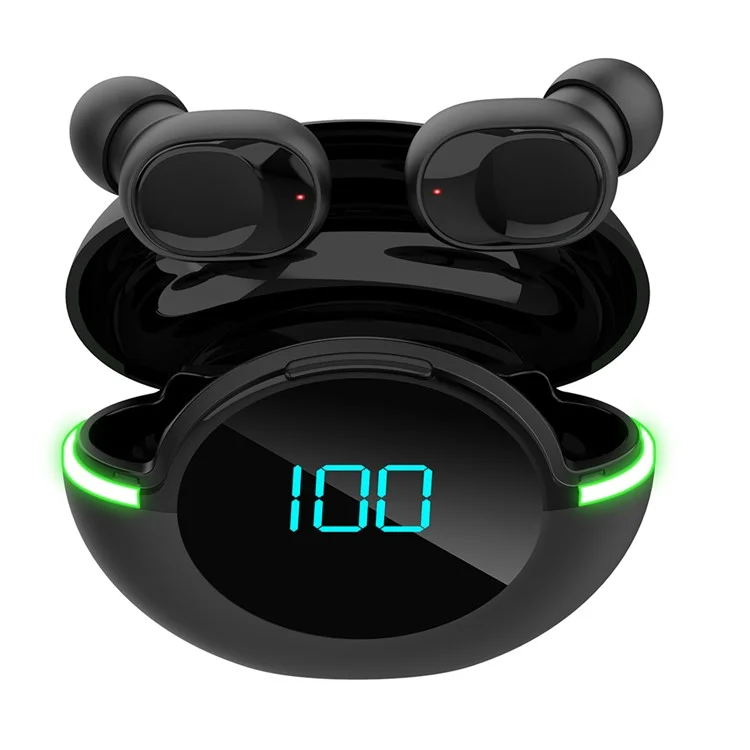 Y80 Bluetooth Aurbource Sports TWS Aurbuds Wireless In-earphone Con LED Digital Display Atmosphere Light