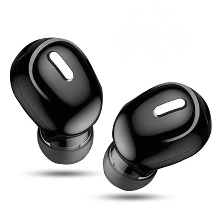 X9 Wireless In-ear Earbuds TWS Mini Sports Headphone Portable Bluetooth-compatible 5.0 Stereo Headset with Ear Caps - Black
