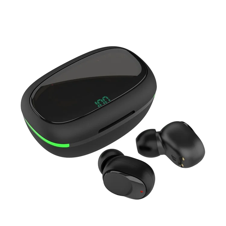 Fone de Ouvido Bluetooth Sem Fio Y70 TWS Mini Earbuds In-Ear Headphones IPX4 Resistente à Água Headset Esportivo com Tela Digital, Luz Pulsante